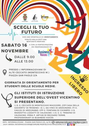 “Scegli il tuo futuro” a Montecchio Maggiore: giornata di orientamento per i ragazzi delle scuole medie inferiori - Vipiù - Vicenza Più