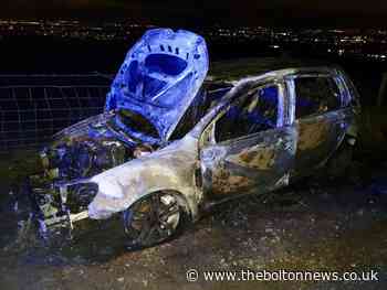 Car stolen from delivery driver found burning