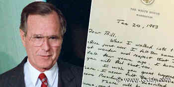 A look back at the letter George Bush wrote Bill Clinton as he left office