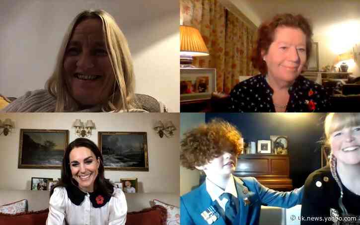 The Duchess of Cambridge hears of the Royal British Legion's support for bereaved families