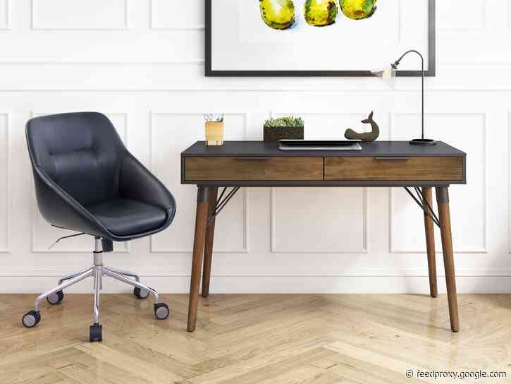 I've been working at home full-time and can't imagine doing it without this desk and chair — they're durable, comfortable, and well-priced for the quality