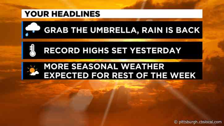 Pittsburgh Weather: Seasonable Weather Moves In Following Record Temperatures