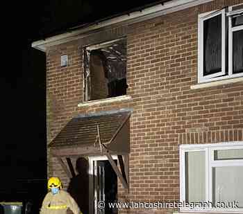 Lucky escape for Lancashire couple as  blaze rips through bedroom
