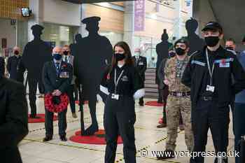 York College students and staff fall silent for Armistice Day