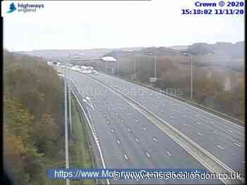 M25 closed between Enfield and Essex due to crash