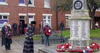 Duchess of Northumberland lays wreath at Cramlington Remembrance ceremony