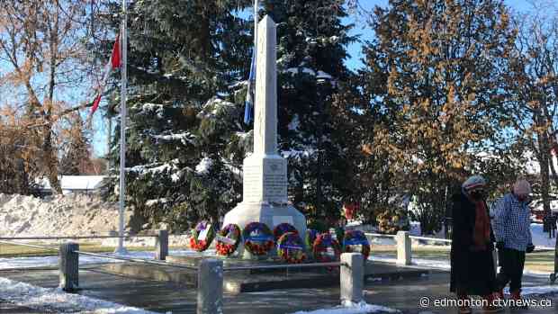 Alberta's oldest cenotaph marks century of remembrance