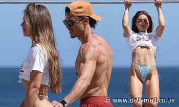 Netflix Star Mark Edward Greenham And Girlfriend Oxana Alexandra Flaunt Their Muscles On Bondi