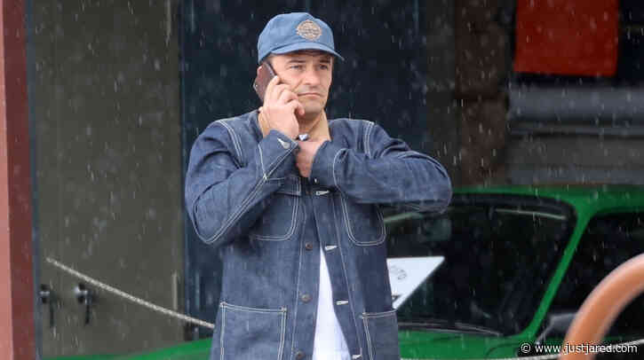 Orlando Bloom Checks Out a Vintage Car for Sale in Montecito