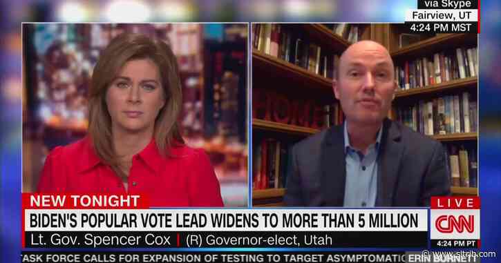 Spencer Cox rejects Trump’s claim of voter fraud, says there’s ‘no evidence’