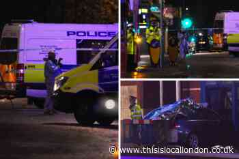 Man quizzed over police station car crash in Edmonton
