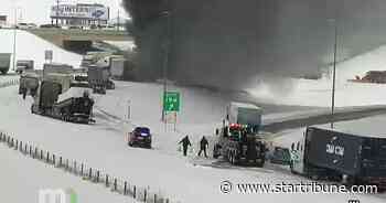 Westbound Interstate 94 remains closed after 30-vehicle pileup in Monticello; eastbound lanes reopened