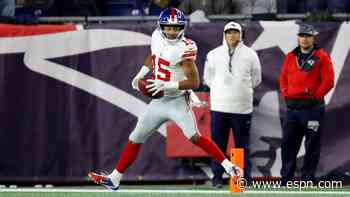 Giants WR Tate's woes continue with knee injury