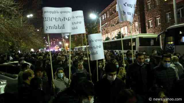 Armenian protests urge 'traitor' prime minister to quit