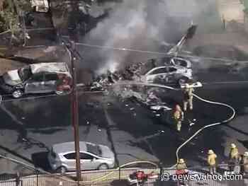 Plane crashes into Los Angeles neighbourhood
