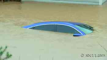 Search for 1-year-old, adult resumes near North Carolina campground where four people died in floodwaters