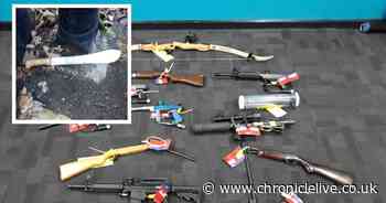 Police seize crossbow and air rifles from home in Gateshead