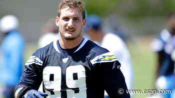 Chargers DE Bosa, RB Jackson out vs. Dolphins