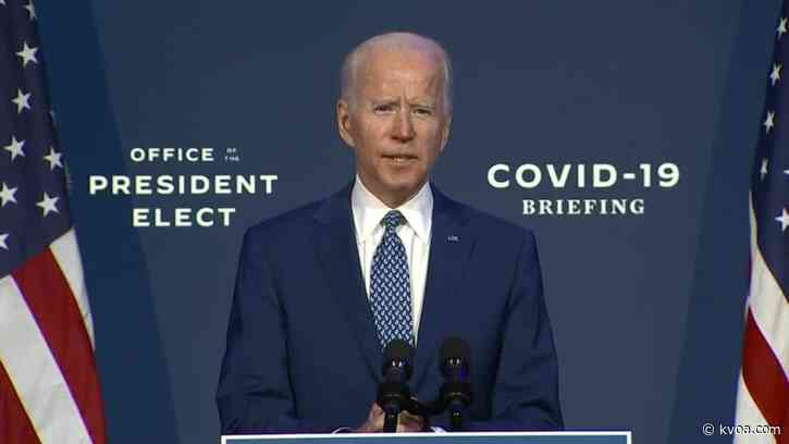 President-elect Biden offers statement on COVID-19 as cases continue to surge