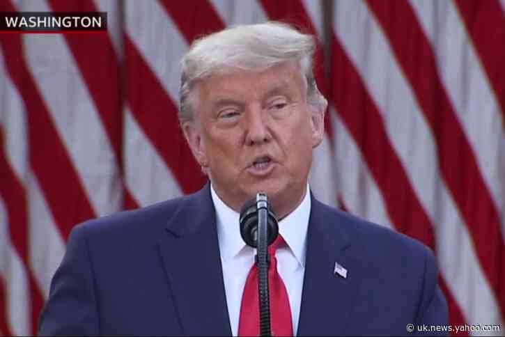 Donald Trump says “time will tell” who won election but US will not go into lockdown on his watch