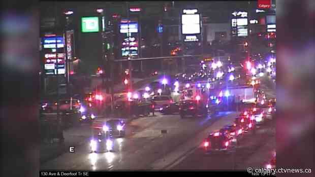 Scene of two vehicle accident at 130 Ave S.E. cleared