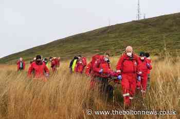 Bolton Mountain Rescue Team bring missing woman found by walkers on Winter Hill to safety