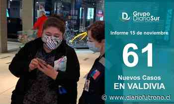 Valdivia suma este domingo 61 nuevos contagiados de Coronavirus - Diario Futrono
