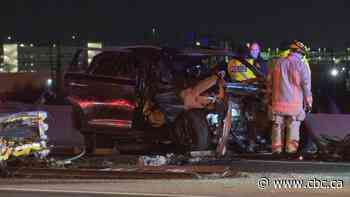 2 dead after vehicle crashes, goes up in flames on Hwy. 427