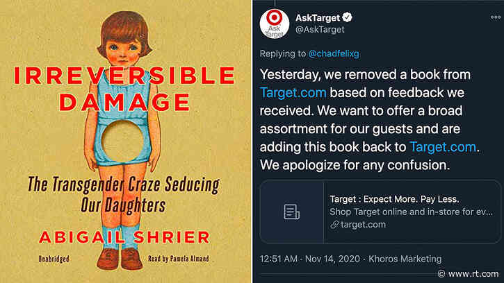 Target makes abrupt U-turn & RELISTS ‘transphobic’ book after being bombarded with censorship accusations