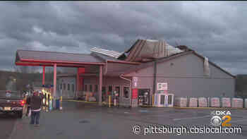 Roof Of Building Blown Off During Storm