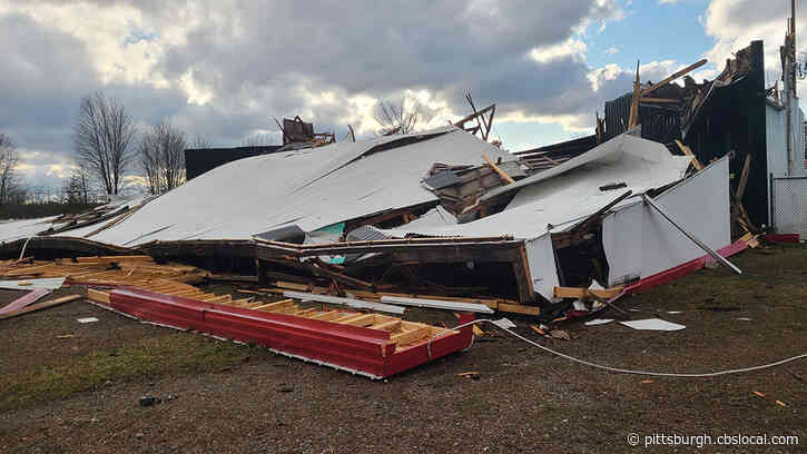 Reynolds Drive-In Theater Screen Falls Down During Heavy Storms