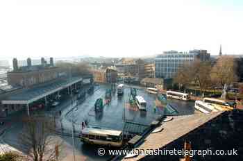 Looking down on Blackburn bus station on the Boulevard