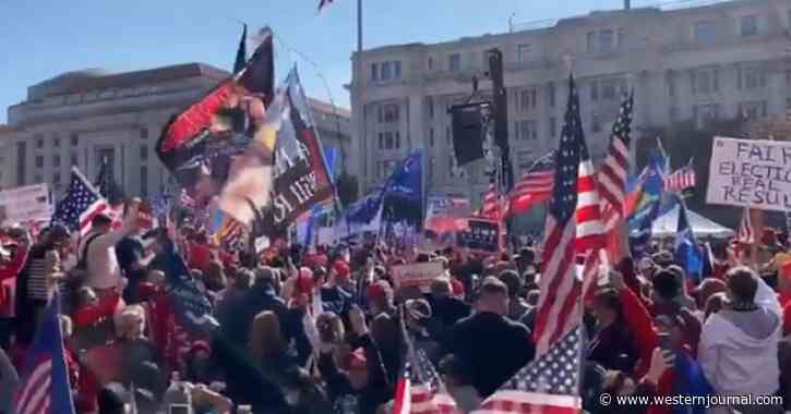 Powerful Video: ‘Star-Spangled Banner’ Breaks Out Across Fired-Up Million MAGA March Crowd