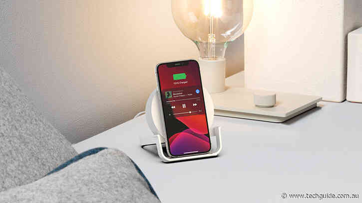 Belkin’s new Boost Charge Wireless Charging Stand and Speaker lets you enjoy your content while charging