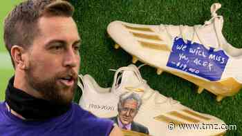Vikings Star Adam Thielen Honoring Alex Trebek With Custom Cleats For 'MNF'