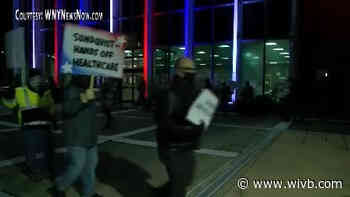 City workers rally in Jamestown over budget