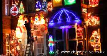 Gateshead family puts Christmas lights up early to bring festive joy during lockdown - Chronicle Live