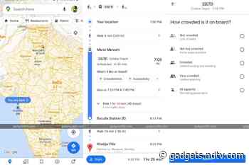 Google Maps Expands Regional COVID-19 Details as Cases Increase, Live Crowd Feature Added in Public Transport