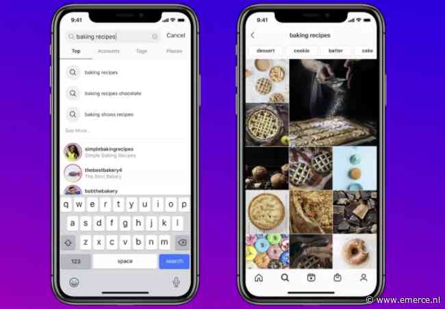 Zoeken in Instagram nu ook met trefwoorden