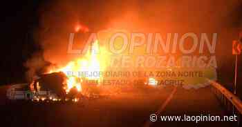 Se incendia un tráiler en la autopista Naranjos – Ozuluama - La Opinión