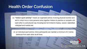 Sports groups confused by Alberta temporary restrictions