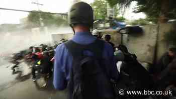 Clashes between police and protesters in Bangkok