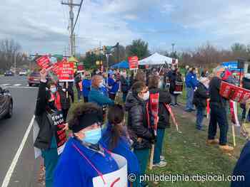 ‘Standing Up For Our Patients’: Nearly 800 St. Mary Medical Center Nurses On Strike Over Alleged Staffing Issues, Wages As COVID-19 Cases Soar - CBS Philly