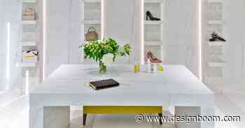 neolith's sintered stone combine art and architecture for new HQ showroom - Designboom