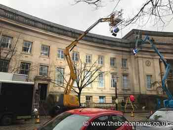 The reason why you might have seen film crews in Bolton town centre today