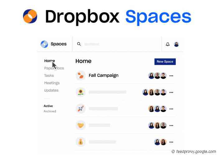 Dropbox Spaces 2.0 virtual workspace for team rolls out