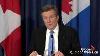 Coronavirus: Toronto Mayor Tory says he’s trying to get message out to young people, employers