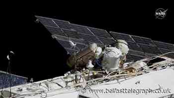 Spacewalking astronauts prepare for arrival of Russian lab in 2021