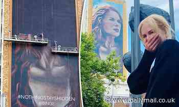 Nicole Kidman's mural is painted over in Kings Cross just days after it debuted