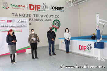 Entrega Cristina Rodríguez de Tello nuevo tanque terapéutico en Valparaíso - FresnilloMX